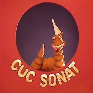 Logo de Cuc Sonat, colectivo fundado en 1976 por Xavi Cot y otros amigos, que organizaba proyecciones de películas, conciertos musicales y míticos viajes por diferentes ciudades europeas.