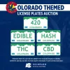 Colorado subasta matrículas legales con las palabras ‘WEED’, ‘420’y ‘THC’