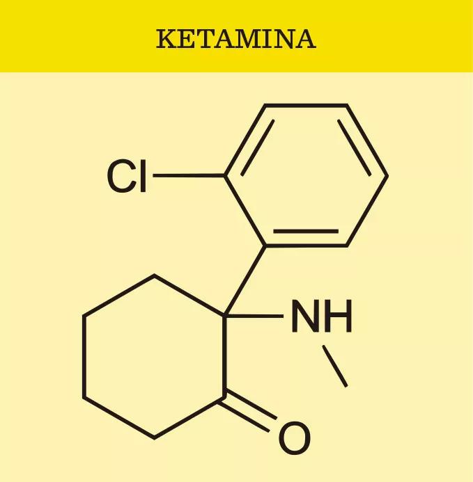 Molécula de Ketamina