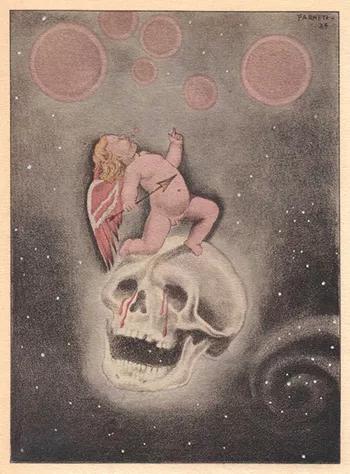 1 Ilustración de Carlo Farneti para Les Fleurs du mal, 1935.