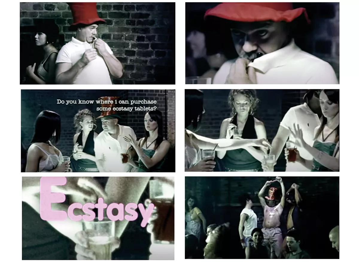 En el vídeo del tema “E-Talking” (2004), el grupo Soulwax contaba la historia de una chica que introduce una  pastilla de éxtasis en el vaso de un secreta.