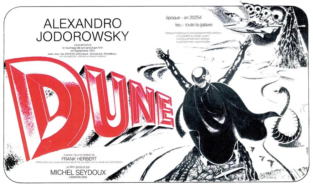 Dune (1975), póster de la adaptación jamás filmada.