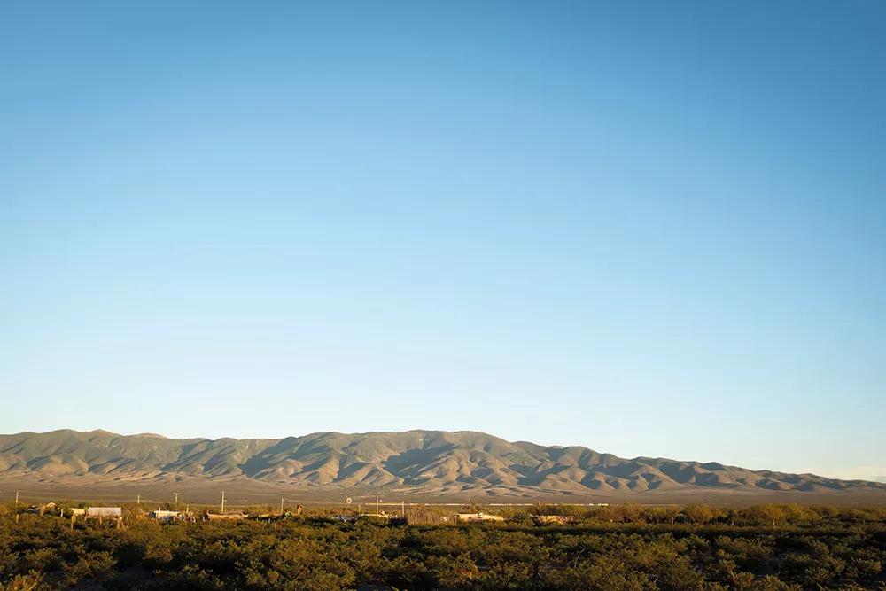 Sierra de Catorce vista desde  el Sitio Sagrado Natural de Wirikuta.