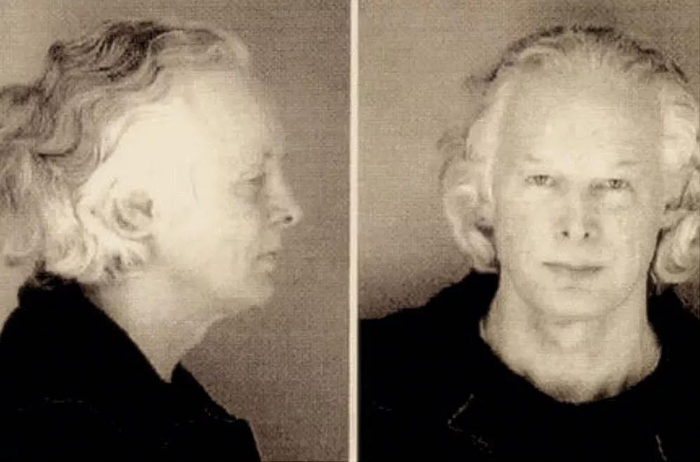 Foto del momento de su último arresto en noviembre de 2000.